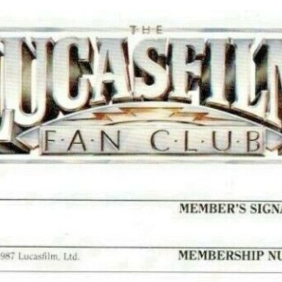 Star Wars Vintage SWFC Fan Club Unused Membership Card 1987 Lucasfilm, Ltd VTG - Picture 1 of 2